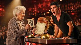Simon Cowell STOPS Everything When An Old Grandma Brings Proof Her Husband Was Right