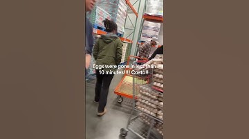 Pallets of eggs gone in minutes as customers load up during shortage at Costco