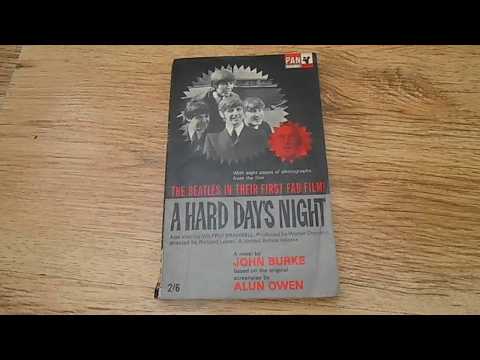 1964 1ST EDITION A HARD DAYS NIGHT BEATLES PAPERBACK BOOK UK PAN G687