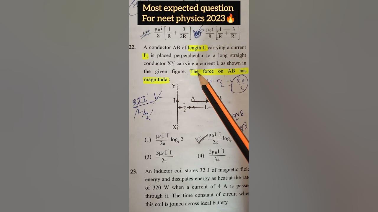 Expected physics questions for neet part 1 subscribe for more youtube