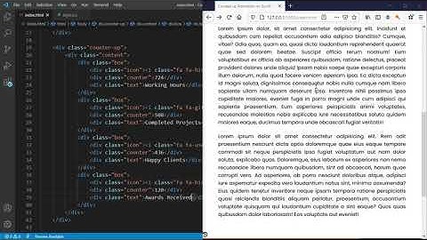 Responsive Counter up Animation HTML CSS & jQuery
