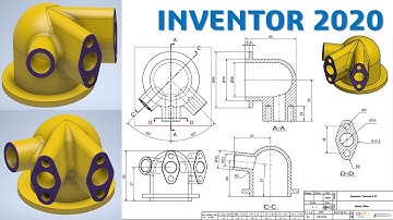 Inventor 2020 Tutorial #147 | 3D Model Basic