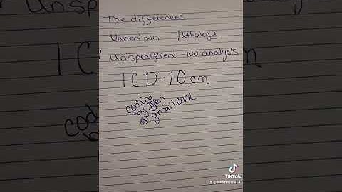 ICD10 the difference of when to use an Uncertain vs Unspecified diagnosis codes. CPC exam