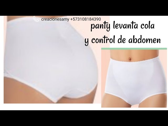 panty levanta cola y control de abdomen tallas XXL, XL, L, M, S PATRÓN PASO  A PASO 