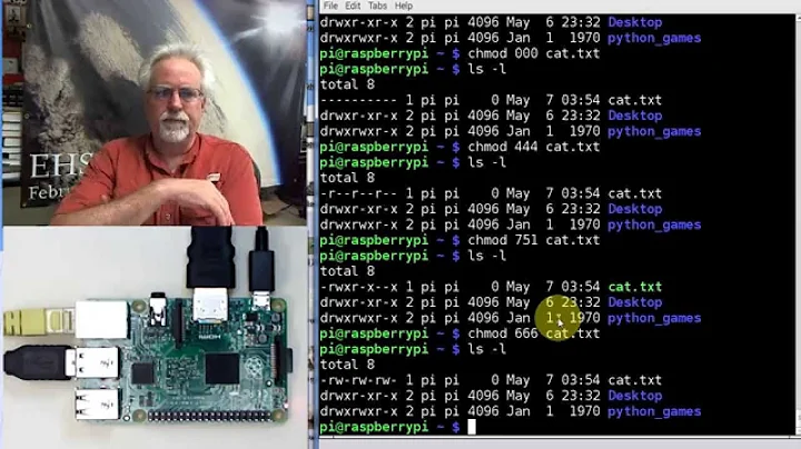 Raspberry Pi Linux LESSON 23: How to Change File Permissions