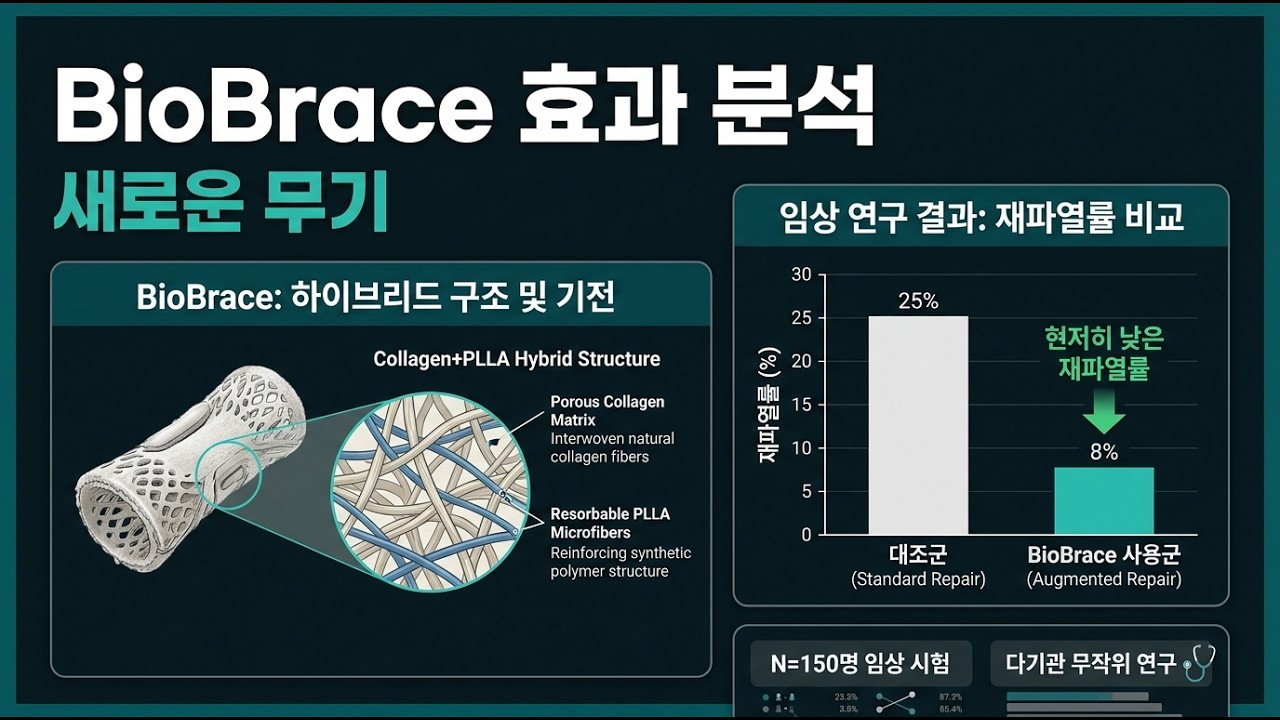 어깨 회전근개 수술의 새로운 무기: BioBrace 효과는? - YouTube