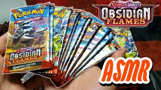 ASMR | Pokémon TCG Obsidian Flames Whispered Unboxing (Lucky!)