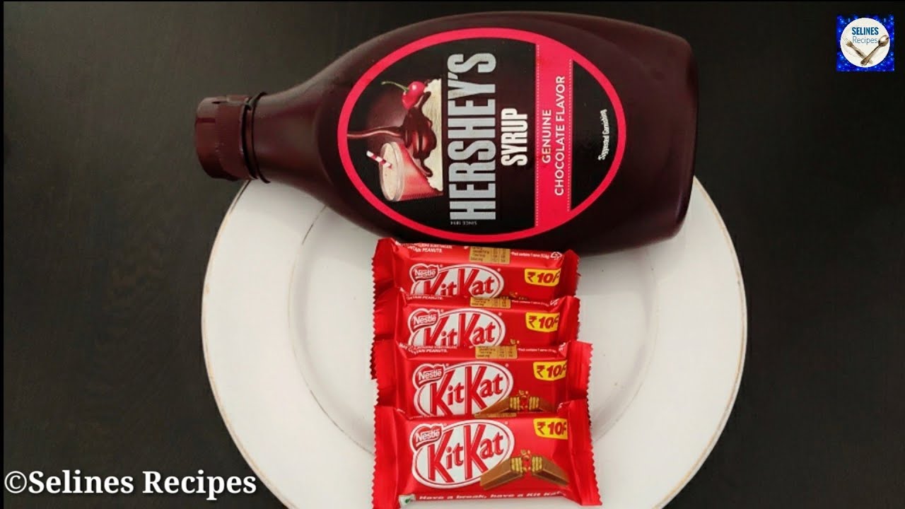 Chocolate Syrup &KitKat Recipe How to Make Chocolate Milk Shake