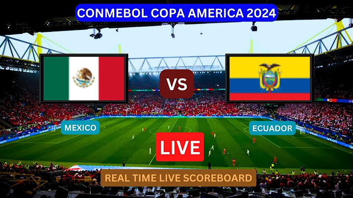 Mexico Vs Ecuador LIVE Score UPDATE Today Soccer Football Copa America Round 3 Match Jun 30 2024
