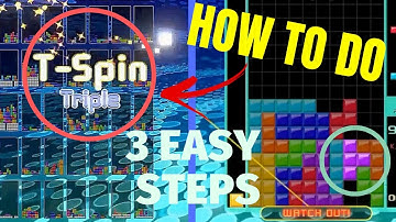 HOW TO DO a T-SPIN TRIPLE Tetris 99 Nintendo Switch in 3 Easy Steps!