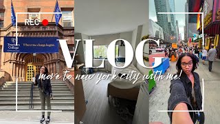 move to new york city with me: crazy flight + columbia move in + exploring!