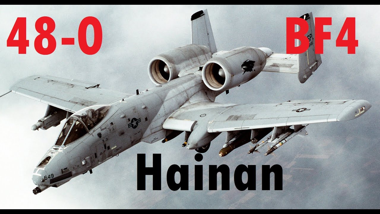 BF4 Attack Jet Gameplay (48-0) | Hanain Resort: A-10 | Conquest Large HD - Turbopummel