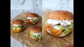 Hot Sandwiches With Cheddar, Chicken And A Homemade Dressing - By One Kitchen