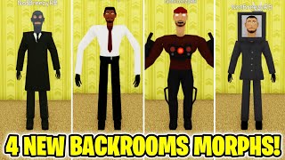 How to get ALL 4 NEW BACKROOMS MORPHS in Backrooms Morphs (ROBLOX)