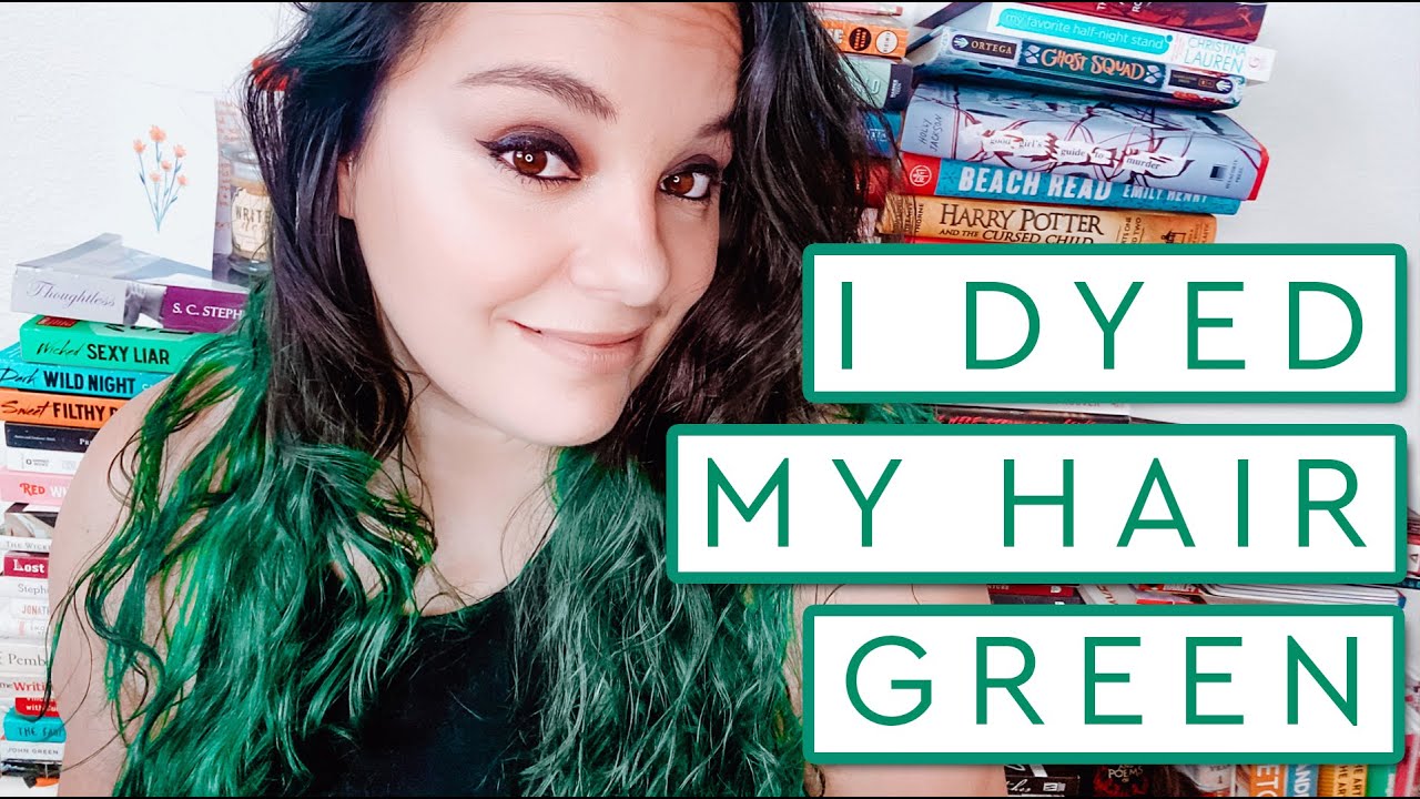 I Dyed My Hair GREEN! YouTube