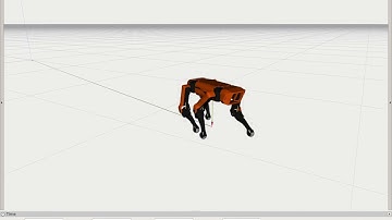 SpotMicroAI Walk!! (Rviz Simulation)