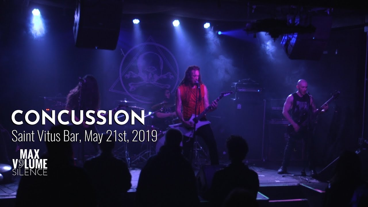 Watch CONCUSSION live at Saint Vitus Bar, May 21st, 2019 on YouTube Watch CONCUSSION live at Saint Vitus Bar, May 21st, 2019 on YouTube