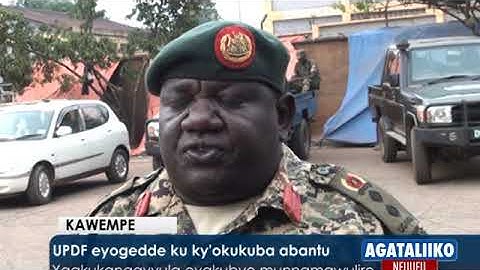 Agataliikonfuufu: UPDF eyogedde ku ky'okukuba abantu.