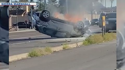 Crash in north Phoenix shears power pole in half, sends driver to hospital in critical condition