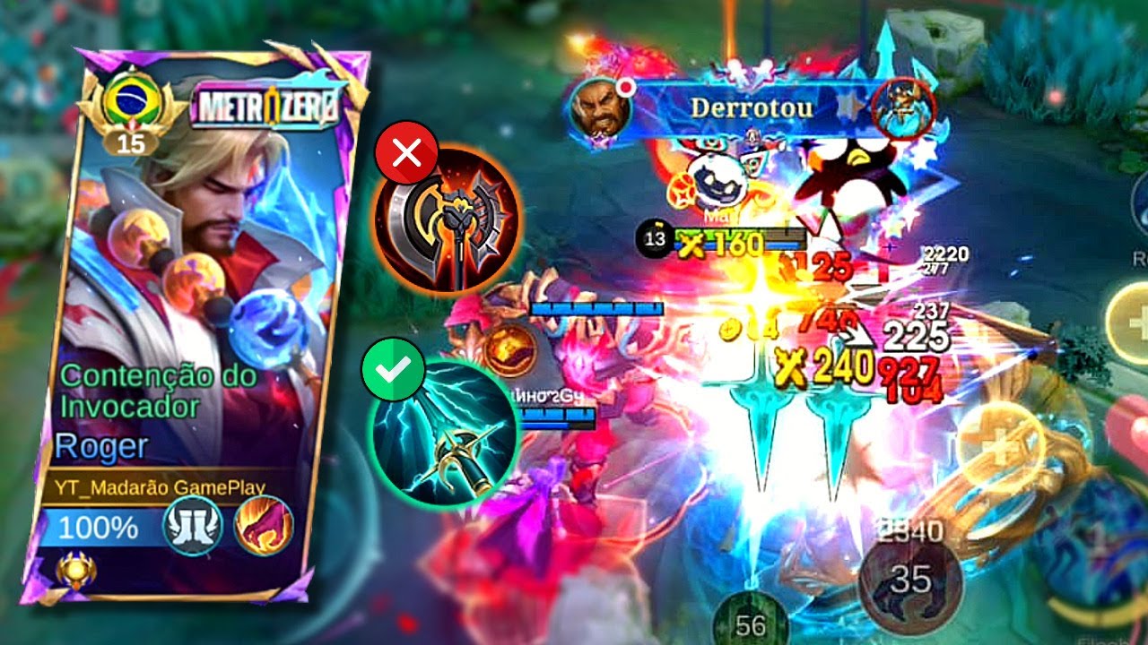 (FREE WIN!) ROGER ESTÁ DE VOLTA AO META COM ESSA BUILD E EMBLEMA | MLBB ...