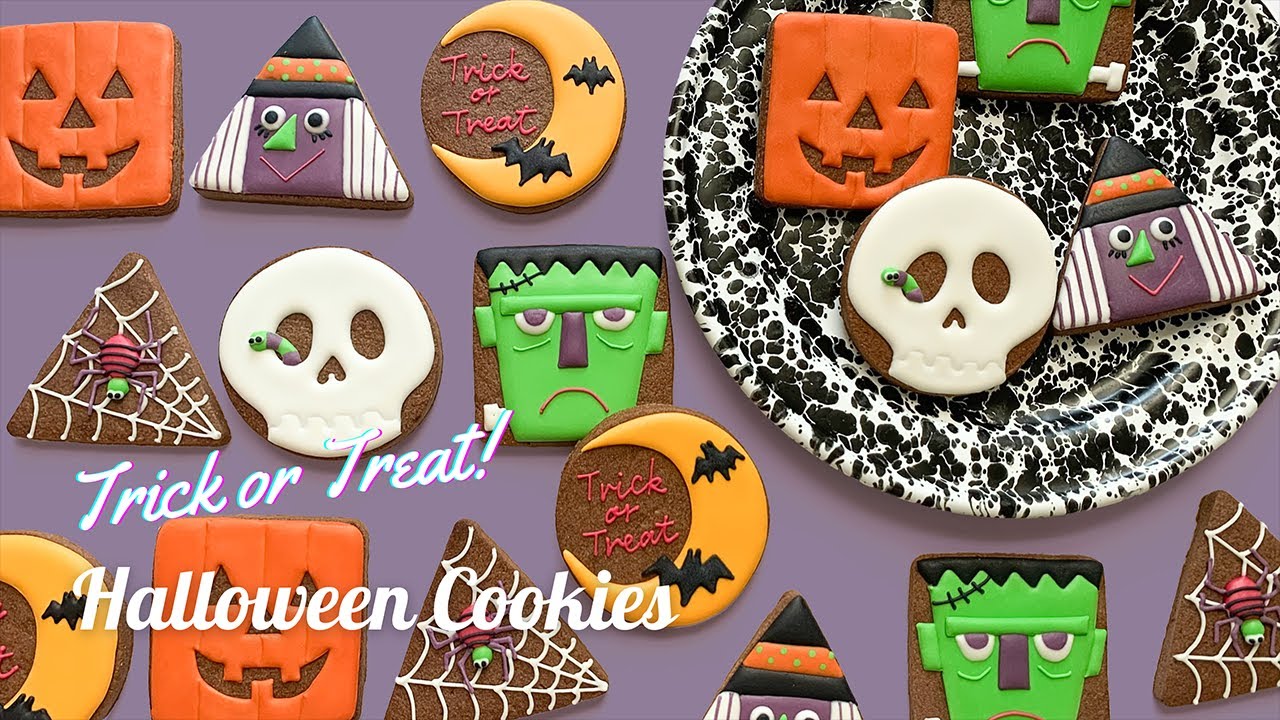 Trick or Treat! Halloween Cookies | Satisfying Cookie Decorating with Royal Icing