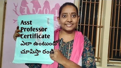 #APSET Certificate from AU/#Certificate ఎలా ఉంటుందో చూసేయండి మరి/#Andhra University/#Asst professor/
