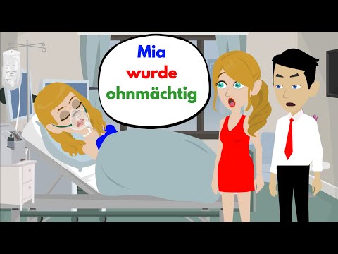 Deutsch lernen | Mia wurde ohnmächtig 😵 | Wortschatz und wichtige Verben