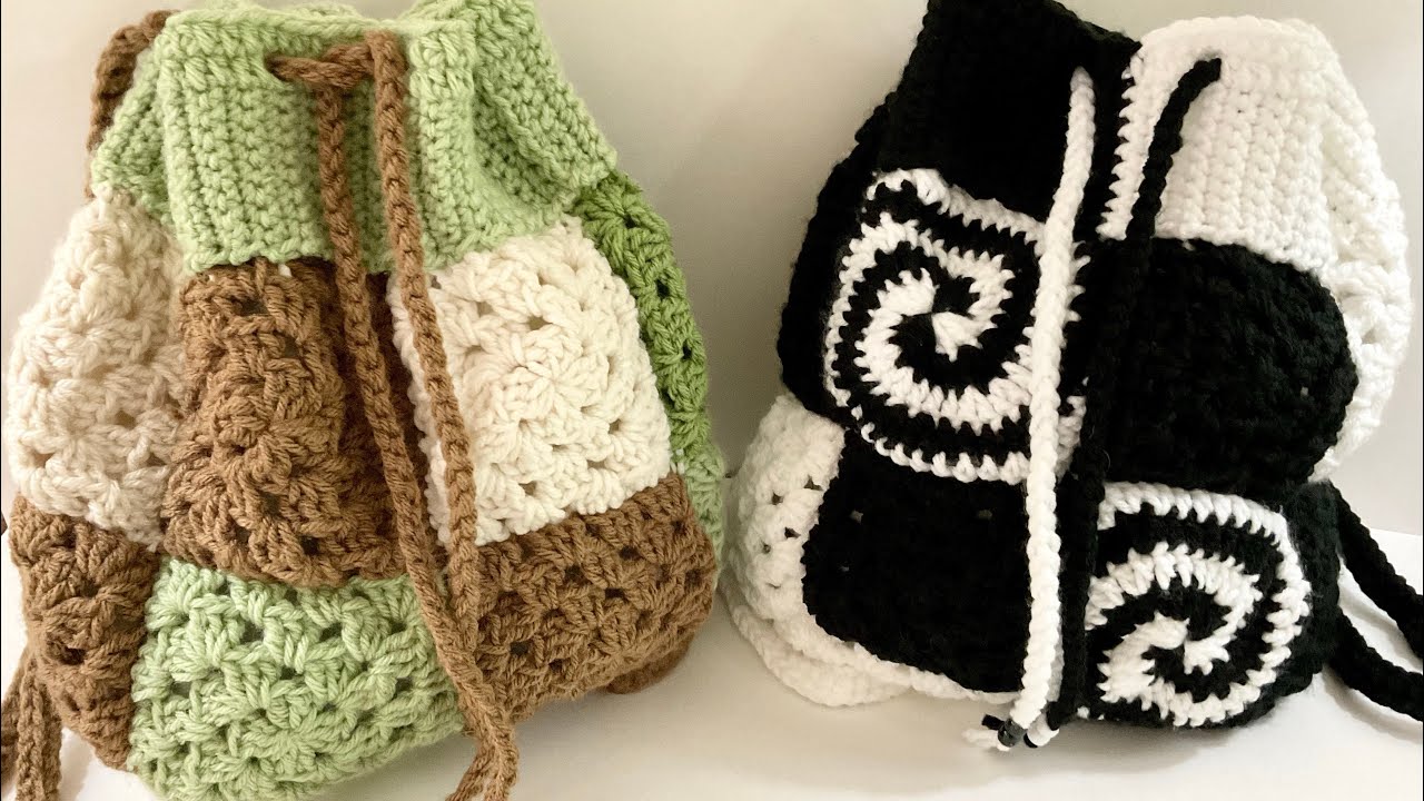 How To Crochet A Drawstring Backpack – Mama In A Stitch