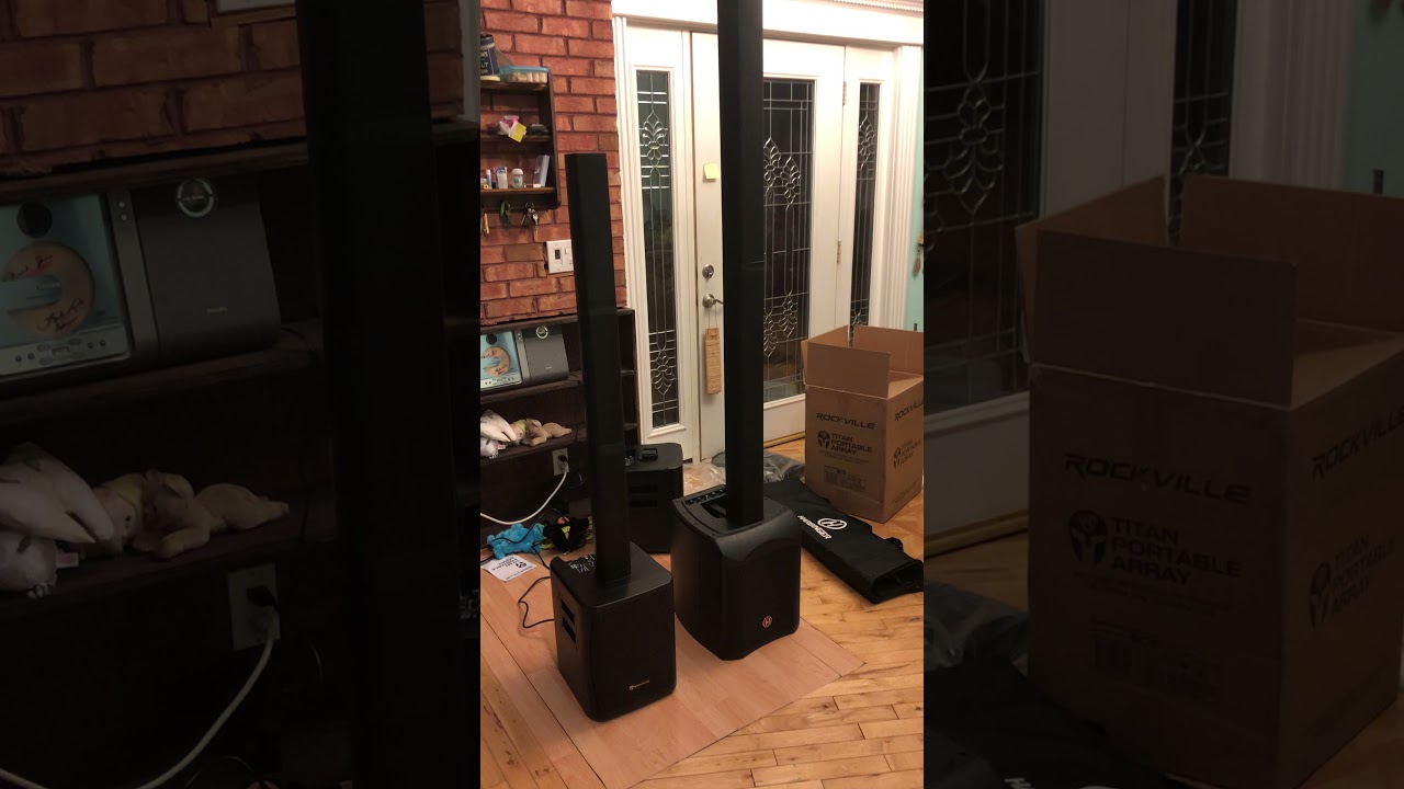 Rockville TITAN PORTABLE ARRAY Battery Powered PA Review YouTube