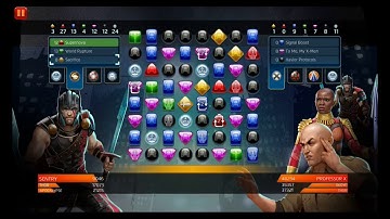 Marvel Puzzle Quest (MPQ) 5* Apocalypse - 3* Sentry - Hide your kids, he