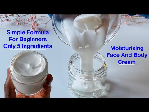 5 Basic Ingredients Face And Body Moisturising Cream / This Formula Is For Beginners