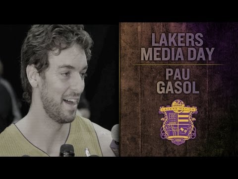 Lakers Media Day: Pau Gasol On His Injury, Chris Kaman, and Kobe's High Dive