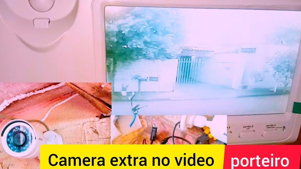 Como instalar câmera extra no vídeo porteiro ivr 7 id intelbras - YouTube