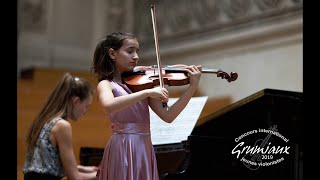 Bianca CIUBANCAN - 13 yo - USA/Romania - 1st Prize - International Grumiaux Competition 2019
