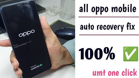 oppo mobile fix recovery || all oppo mobile auto restart problem fix umt one click ✅