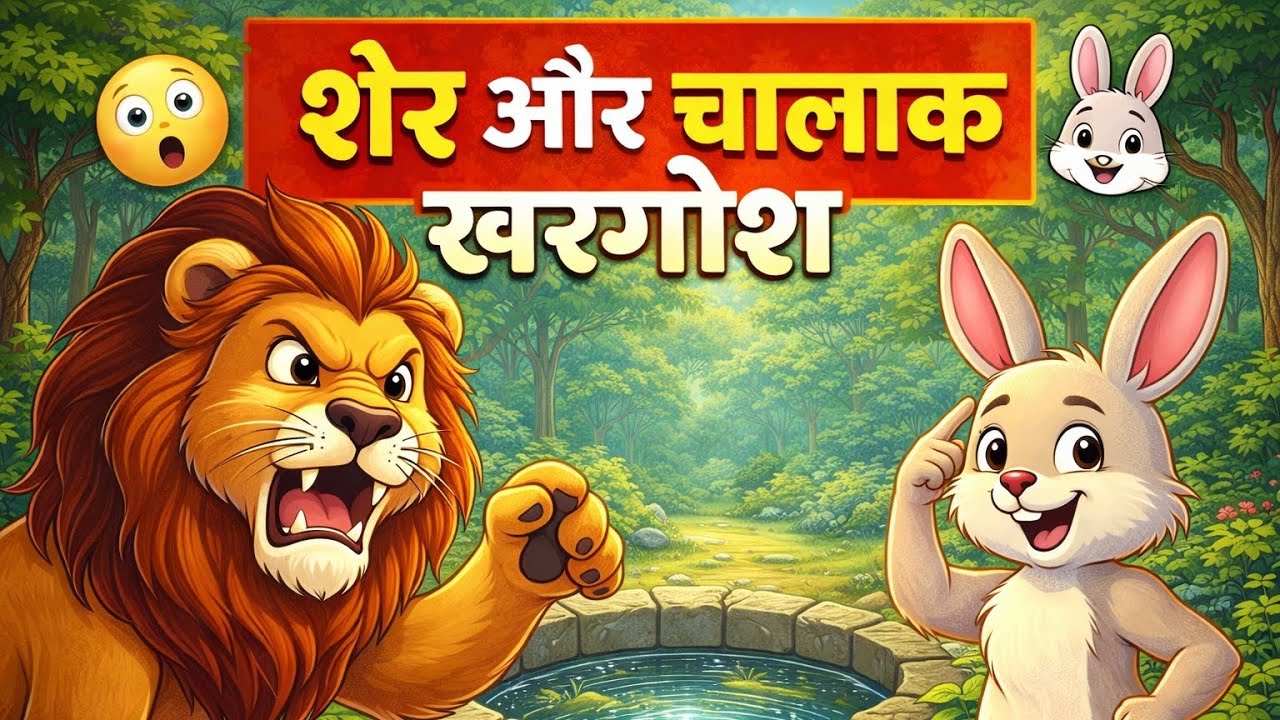 शेर और चालाक खरगोश | बच्चों की मजेदार नैतिक कहानी | Ravi Ki Kahaniyan