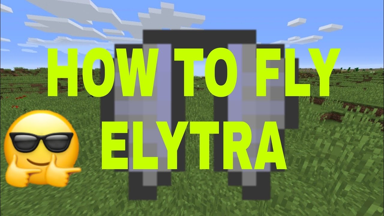 How to fly ELYTRA in Minecraft pocket edition like pc - YouTube