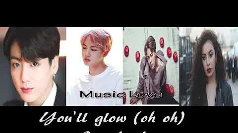 BTS 방탄소년단, Charli XCX   DREAM GLOW (Singer Coded Lyrics Eng Rom)