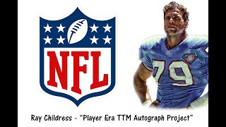 Famous The Ray Childress TTM Autograph "Player Era" Project Profile