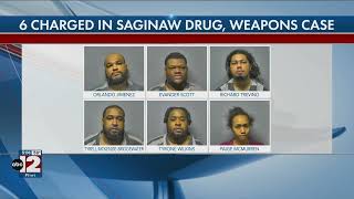 Six people charged in Saginaw following a drug bust