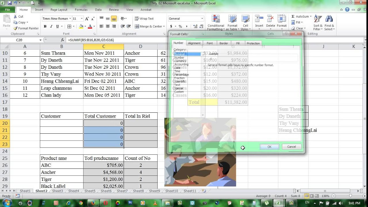 Excel formular sumif 2 2 youtube