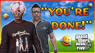 Trolling crash out auto shop workers on GTA RP