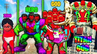 Upgrading ZERO To GOD RED TITAN Hulk in GTA 5