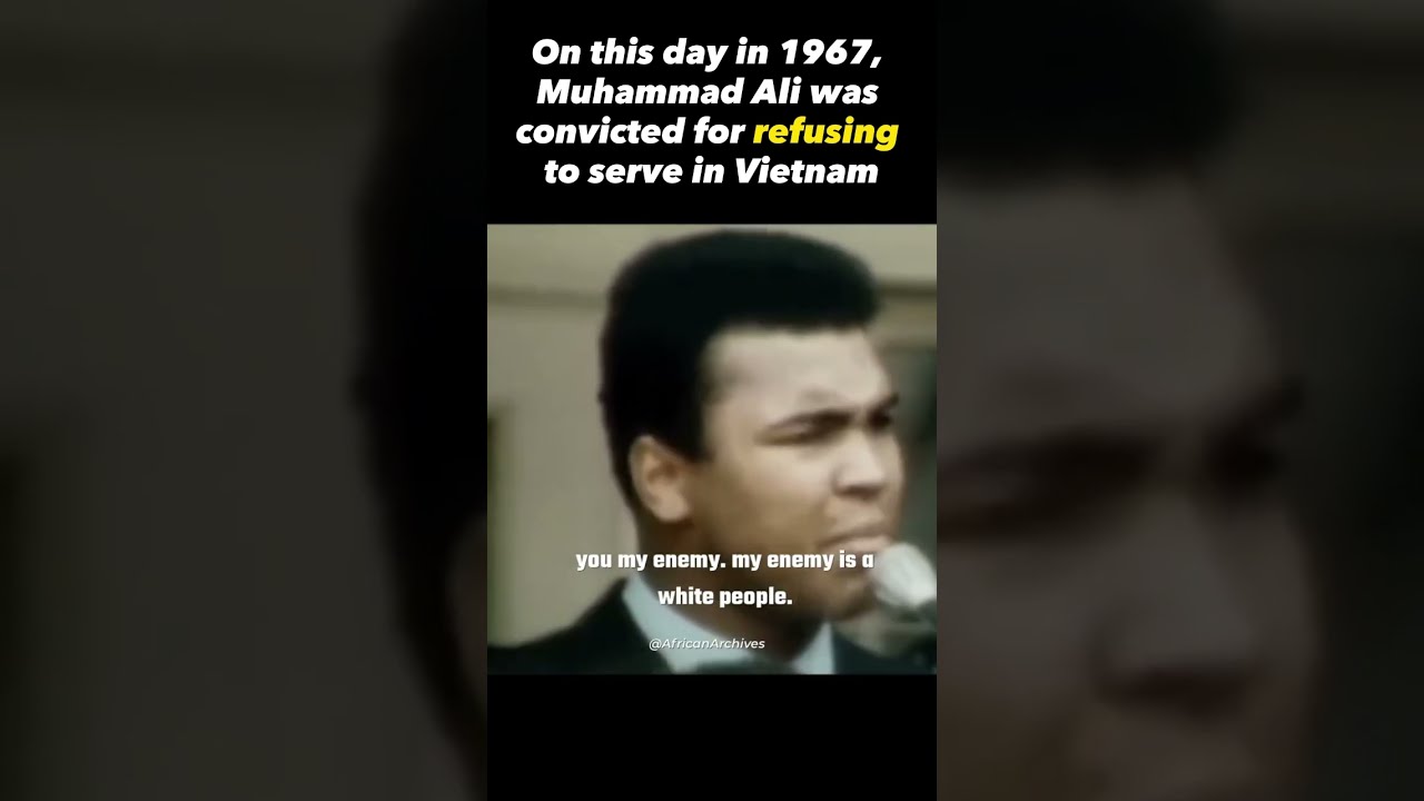 Muhammad Ali On Why He REFUSED To Serve In Vietnam Bravenewfilms Muhammadali Onthisday