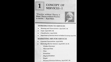 FYBCOM SEM-II | COMMERCE MANAN PRAKASHAN NOTES | MODULE:1 CONCEPT OF SERVICES-1| INTRO TO SERVICES