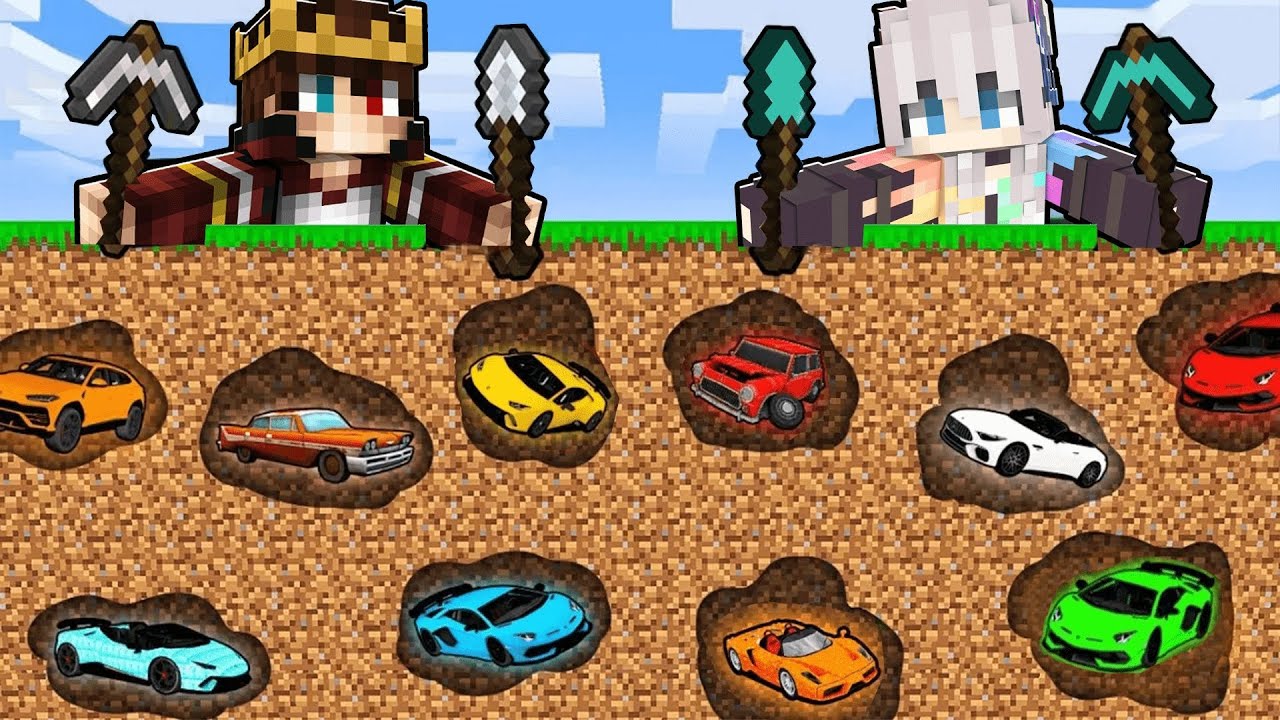 1.000.000$ ZENGİN ARABA VS 1$ FAKİR ARABA YARIŞI 😱 - Minecraft