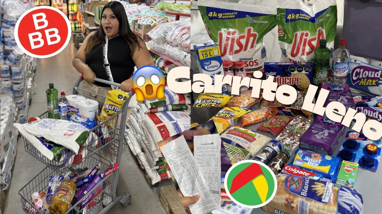 CARRITO LLENO🛒🅱️ ¿Cuánto gaste?😱/ Laura Guevara 