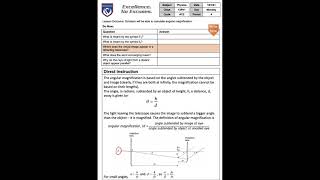 Angular Magnification DI