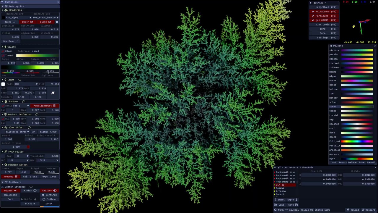 DLA3D GPU - 3D RealTime evolution/growth with glChAoS.P - YouTube