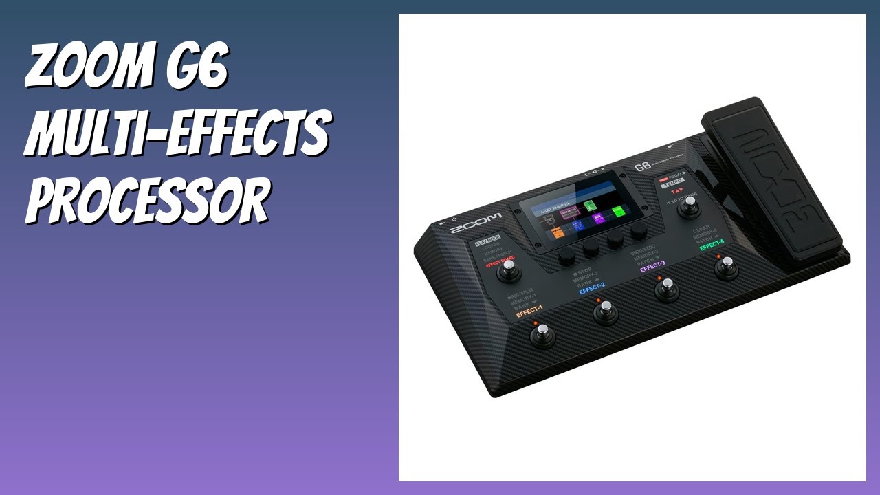 REVIEW (2026): Zoom G6 Multi-Effects Processor. Features - YouTube